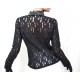 Blusa "Mozart" Negra de Encaje